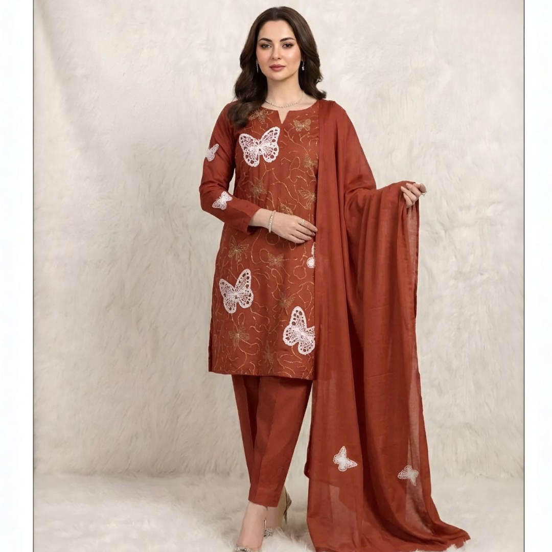 MUZNA NISHA ANSA 3PC Digital print lawn suite