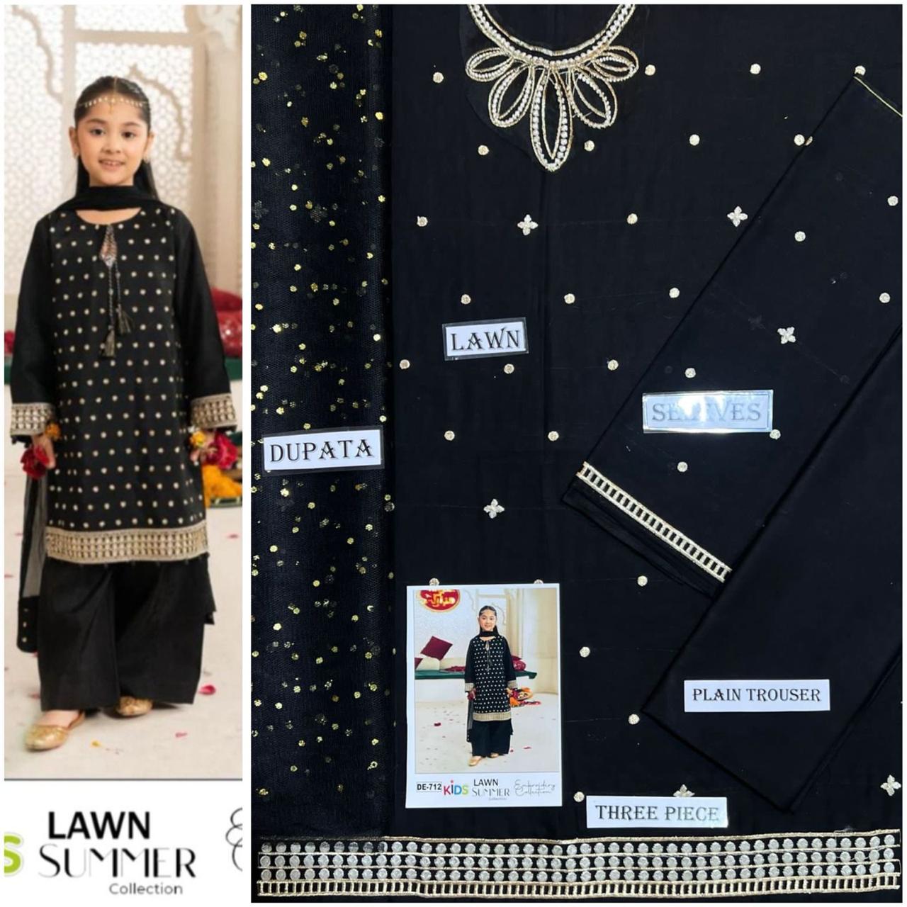 Kids 3Pc’s Cotton - Lawn