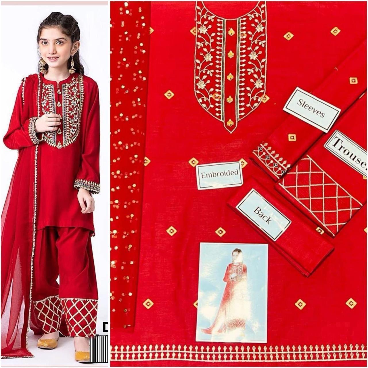 Kids 3Pc’s Cotton - Lawn