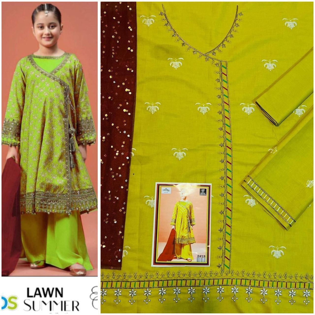 Kids 3Pc’s Cotton - Lawn
