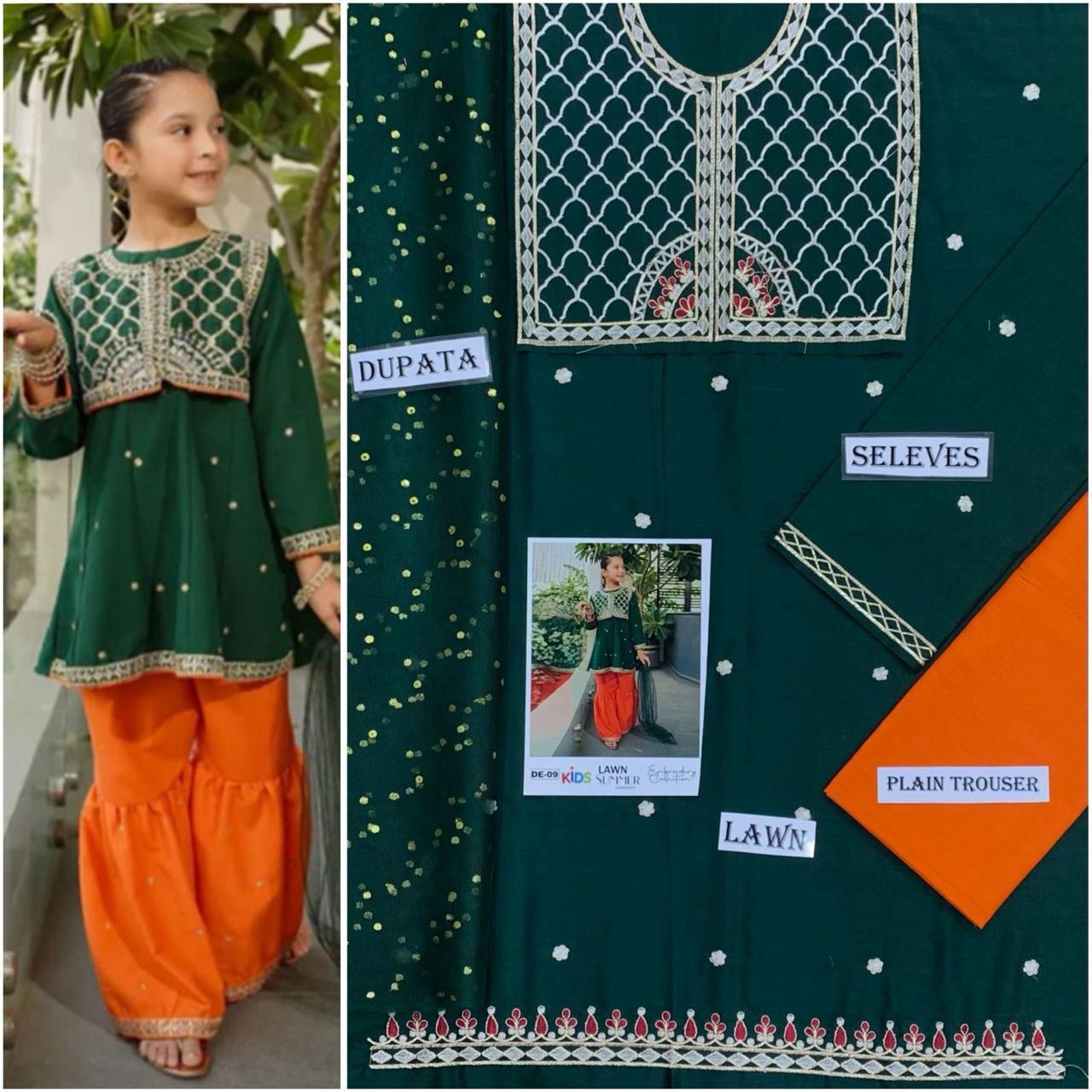 Kids 3Pc’s Cotton - Lawn