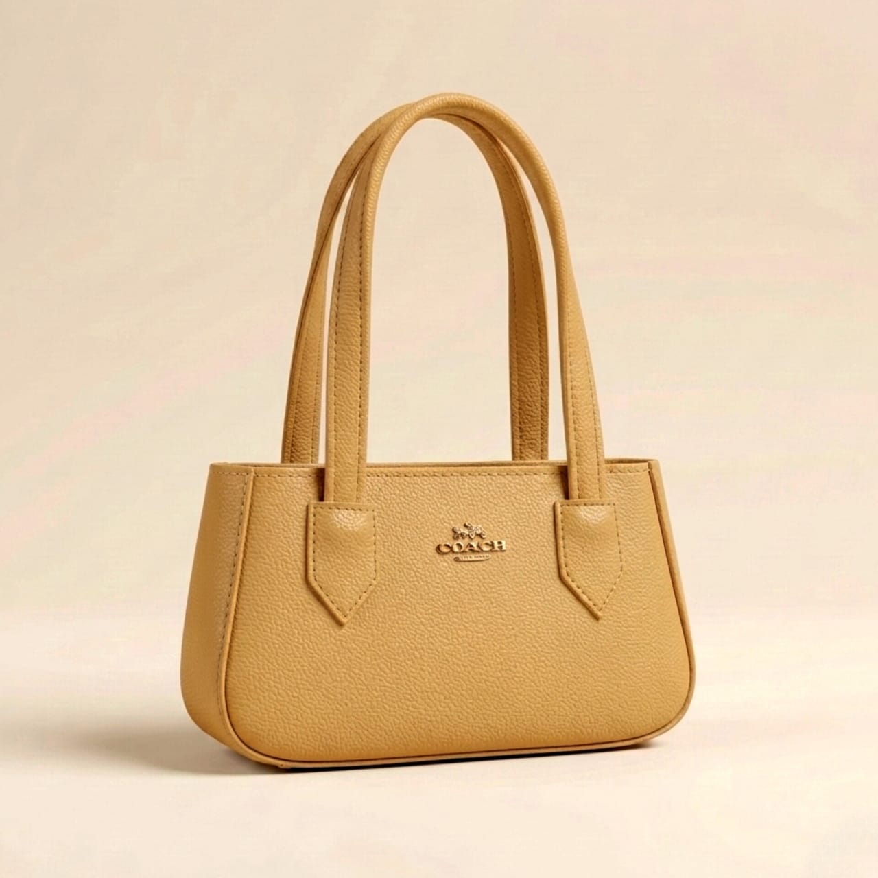 Elegant Beige Coach Mini Tote Bag for Women