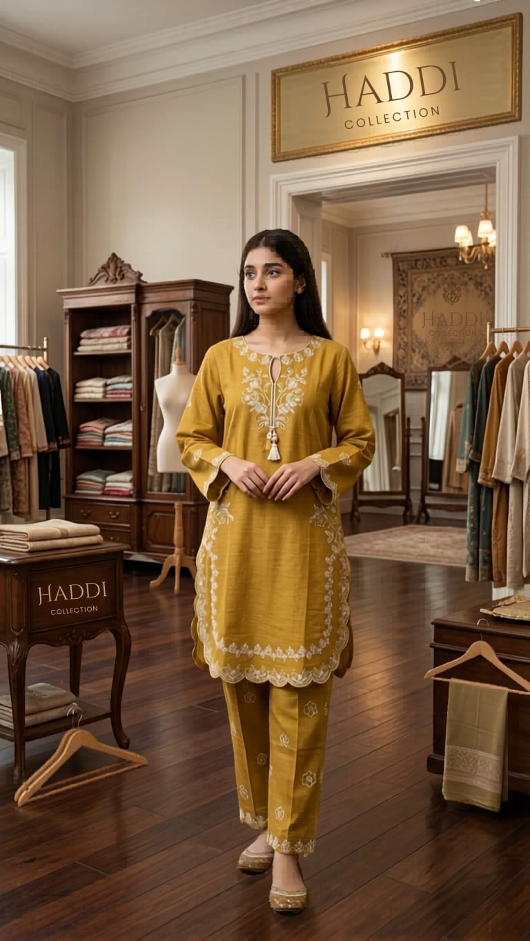 Elegant Mustard Gold Soft Cotton Summer Edition