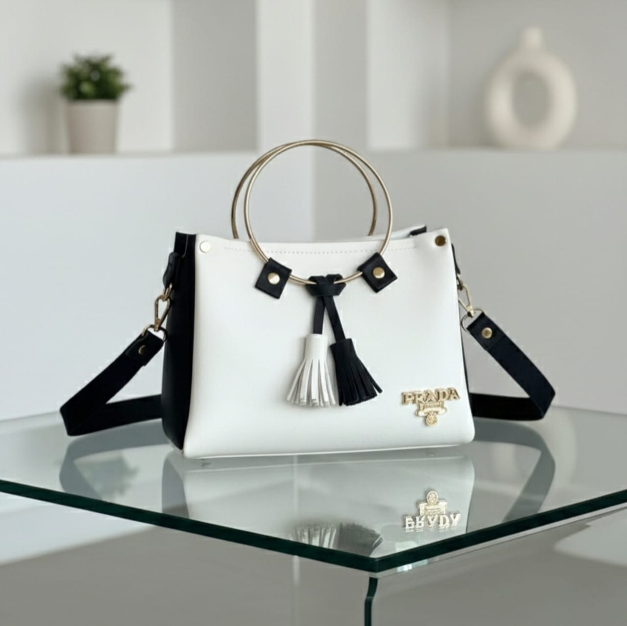 Mini Top-Handle Trapeze Bag